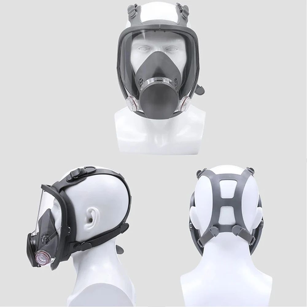 6800 Anti-Fog Gas Mask, Industrial Paint, Spray, Vaccination, Safety, Work, Dust Filter, Full Face Protection with Formaldehyde First Aid Mask