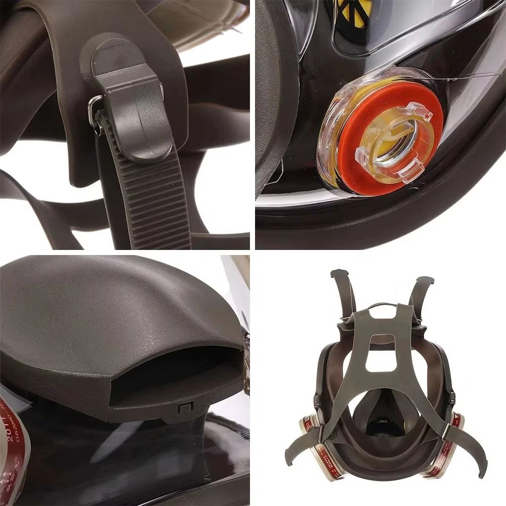 6800 Anti-Fog Gas Mask, Industrial Paint, Spray, Vaccination, Safety, Work, Dust Filter, Full Face Protection with Formaldehyde First Aid Mask