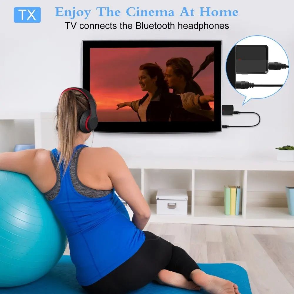 USB Bluetooth 5.0 Transmitter Receiver 3 In1 EDR Adapter Dongle 3.5mm AUX for TV PC Laptop Headphones Home Stereo Car HIFI Audio