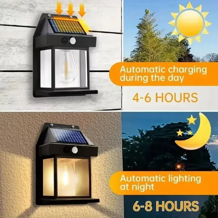 Powerful Outdoor Solar Lamp Garden Solar Powered Streetlight Outdoor Lights Waterproof Light Led Lighting External Decoration Porch & Patio Lights