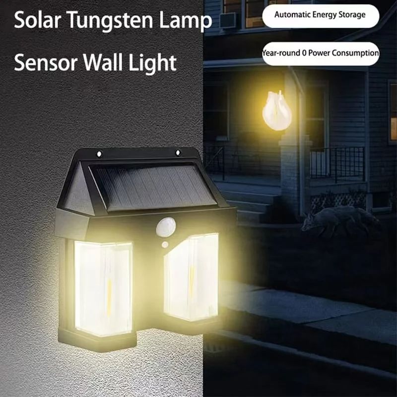 Powerful Outdoor Solar Lamp Garden Solar Powered Streetlight Outdoor Lights Waterproof Light Led Lighting External Decoration Porch & Patio Lights