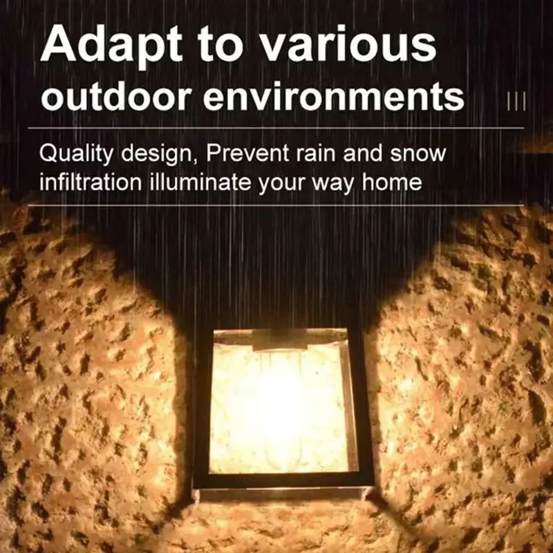 Powerful Outdoor Solar Lamp Garden Solar Powered Streetlight Outdoor Lights Waterproof Light Led Lighting External Decoration Porch & Patio Lights