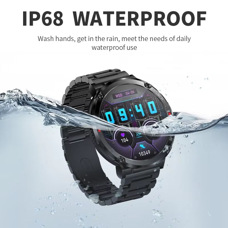New Smart Watch Men 1.6 Inch Full Touch Bracelet Fitness Tracker Sports Watches Bluetooth Call Smart Clock Men Smartwatch