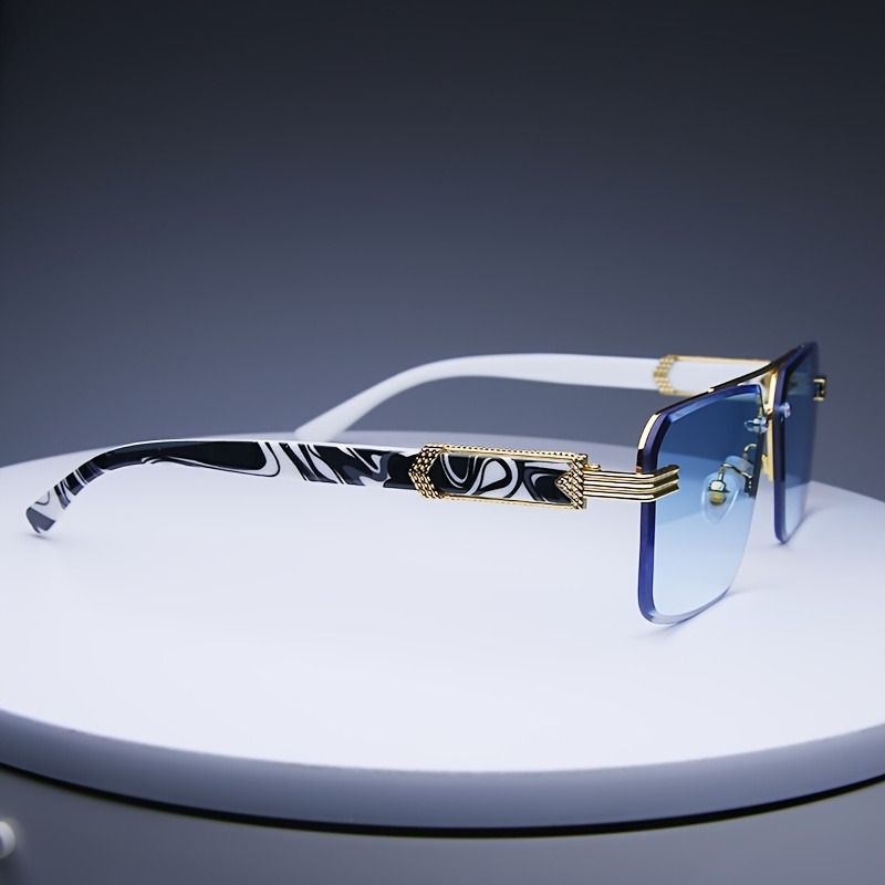 Fashion Rimless Sunglasses Men Women Populare Frameless Sun Glasses Male Female Classic Small Square Summer Traveling Shades