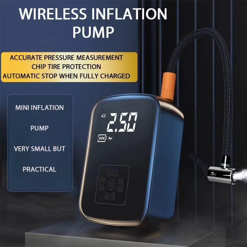 Wireless Car Air Compressor Air Pump Electric Tire Inflator Pump for Motorcycle Bicycle Boat AUTO Tyre Balls Inflatable 1pc