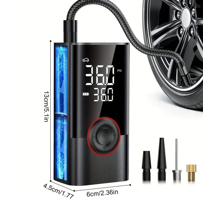 Wireless Car Air Compressor Air Pump Electric Tire Inflator Pump for Motorcycle Bicycle Boat AUTO Tyre Balls Inflatable 1pc