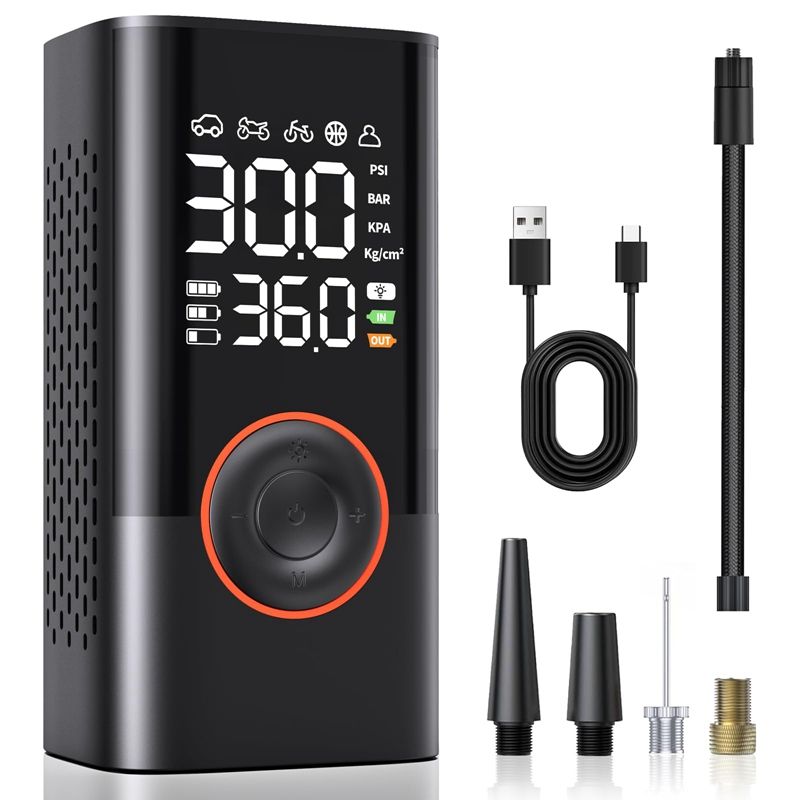 Wireless Car Air Compressor Air Pump Electric Tire Inflator Pump for Motorcycle Bicycle Boat AUTO Tyre Balls Inflatable 1pc