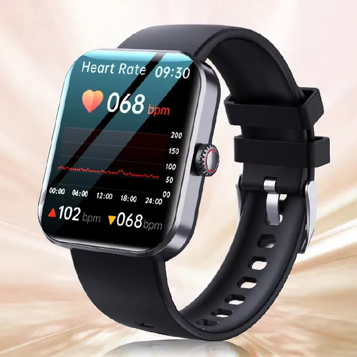 1.91-inch High-definition Large Screen Women Smart Watch Blood Oxygen Sugar 50+ Sport Men Smartwatch Temperature Monitoring