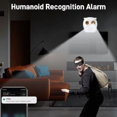 Owl Design 5MP WiFi Camera Motion Detection Mini Indoor Camera Color Night Vision Two Way Audio Wireless Security Camera Hidden Cameras