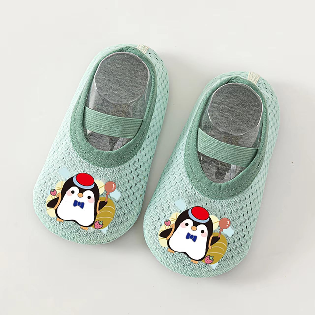Summer Mesh Breathable Baby Floor Socks Cute Cartoon Boy Girl Anti-Slip Fist Walkers Thin Kids Casual Short Socks
