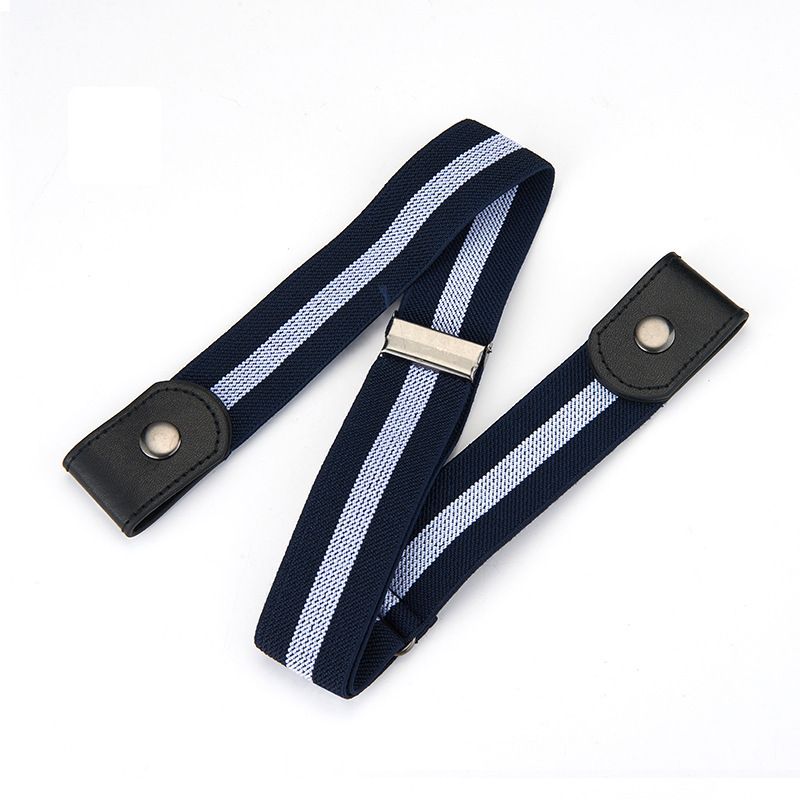 Canvas Adjustable Elastic Waist Band Invisible Belt Buckle-Free Belts for Women Men Jean Pants Dress No Buckle Easy To Wear