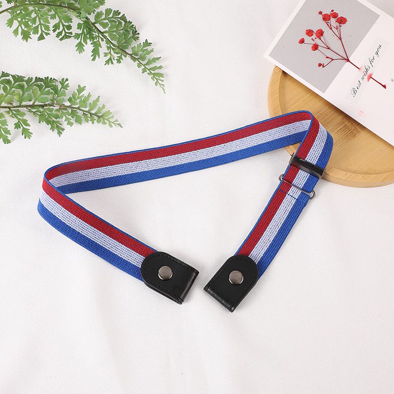 Canvas Adjustable Elastic Waist Band Invisible Belt Buckle-Free Belts for Women Men Jean Pants Dress No Buckle Easy To Wear