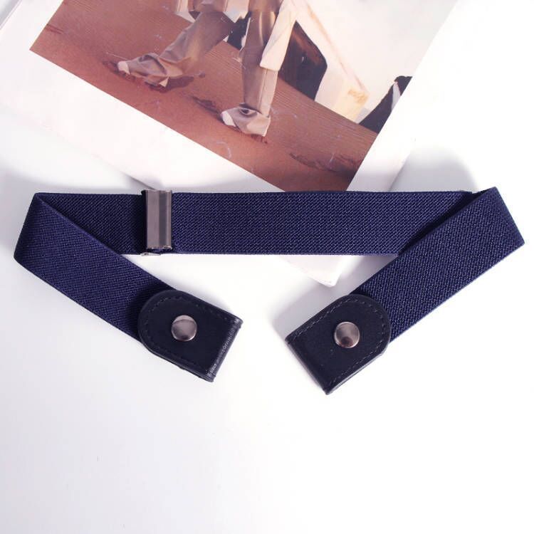 Canvas Adjustable Elastic Waist Band Invisible Belt Buckle-Free Belts for Women Men Jean Pants Dress No Buckle Easy To Wear