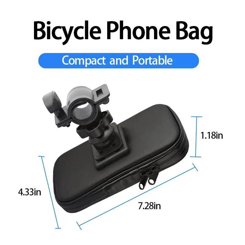 Motorcycle Bicycle Phone Holder Waterproof Case Universal Bike Moto Handlebar Clip Stand Mount CellPhone Holder Water-proof Bag