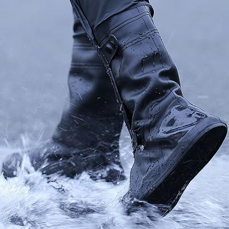 Motorcycle Scooter Dirt Bike Rain Shoes Cover Non-Slip Boot Covers Unisex Bicycle Shoes Protectors For Rainy Snowy Day