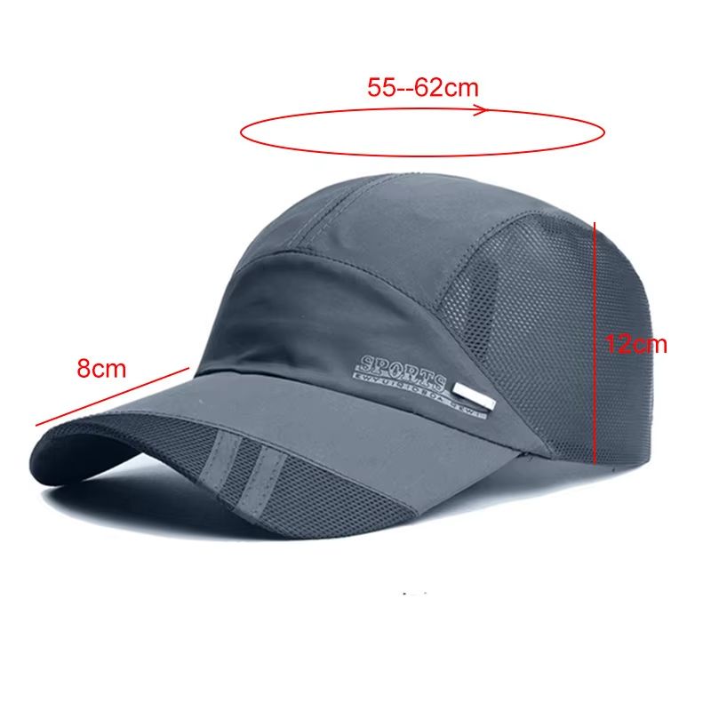 Quick Dry Men Baseball Cap for Sports Cool Mesh Summer Women Sun Hat Fishing Running Family Parent Teenager Cap