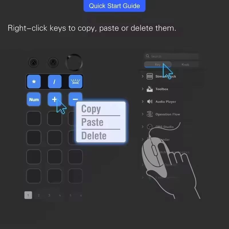 Streamdeck Mbox N1 Mini Visual Keyboard 15key Mirabox Stream Deck Lcd Button Live Content Creation Controller Custom Stream Dock