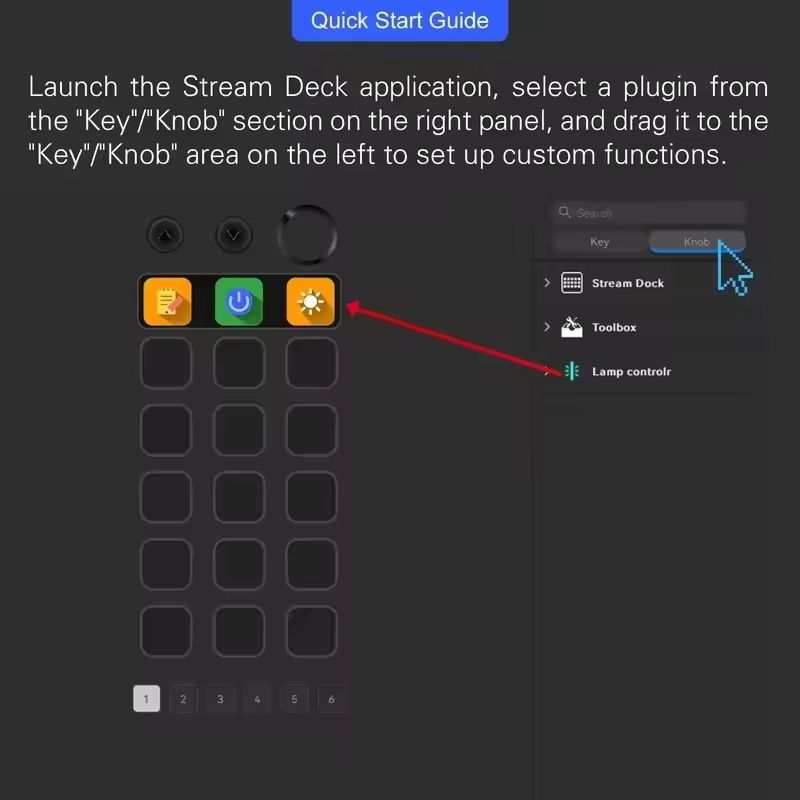 Streamdeck Mbox N1 Mini Visual Keyboard 15key Mirabox Stream Deck Lcd Button Live Content Creation Controller Custom Stream Dock