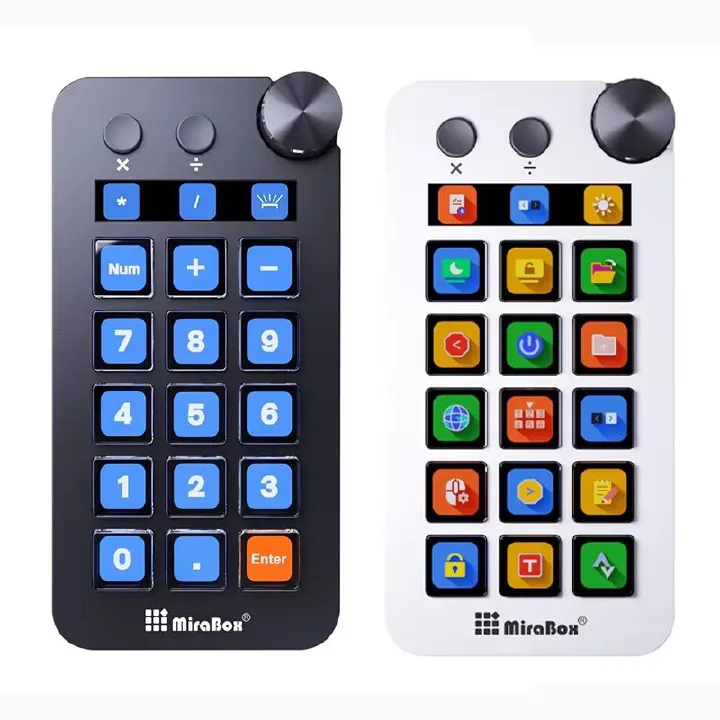 Streamdeck Mbox N1 Mini Visual Keyboard 15key Mirabox Stream Deck Lcd Button Live Content Creation Controller Custom Stream Dock