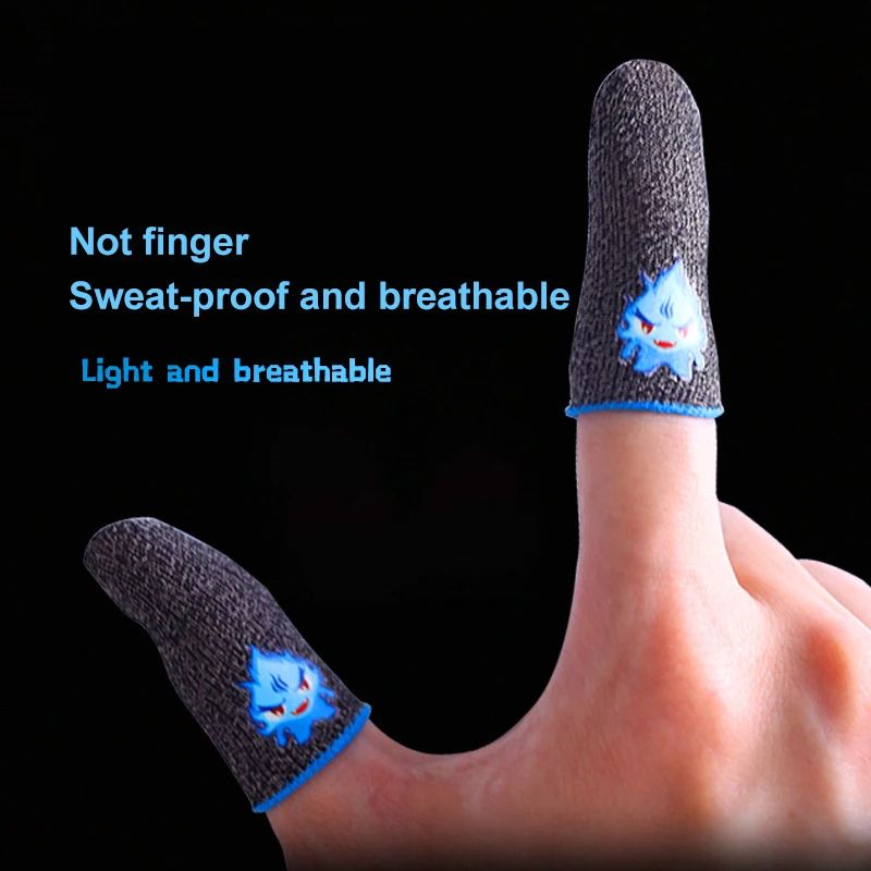 1 Pair of Premium Finger Covers for PUBG Mobile - Breathable Thumb Gloves for Enhanced Gaming Control