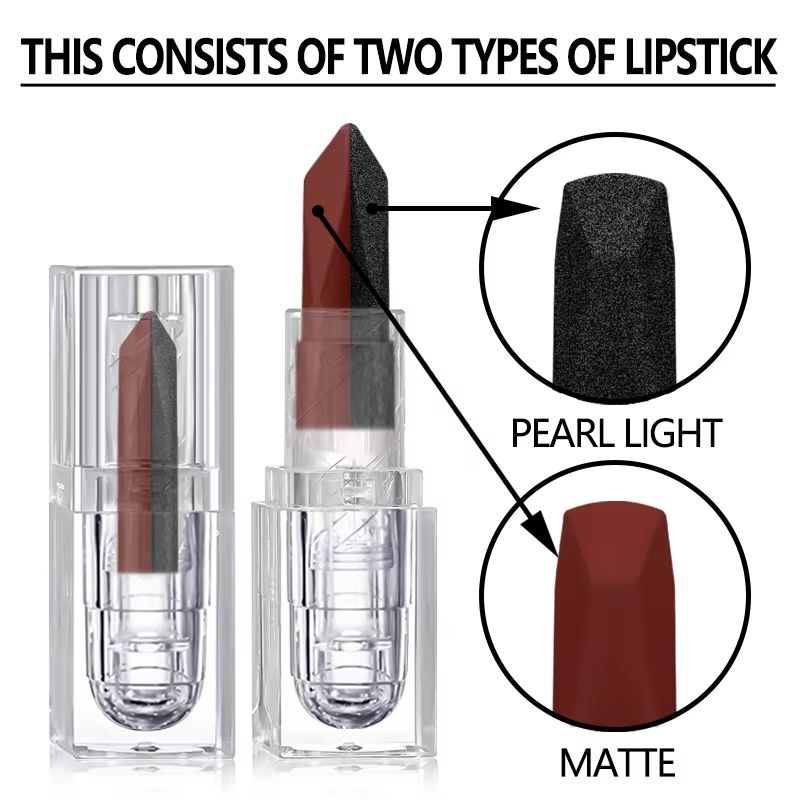 Lipstick Waterproof Long Lasting Moisturizing Matte Non-stick Cup Pearlescent Diamond Lip Tint Red Sexy Lips Makeup view 2