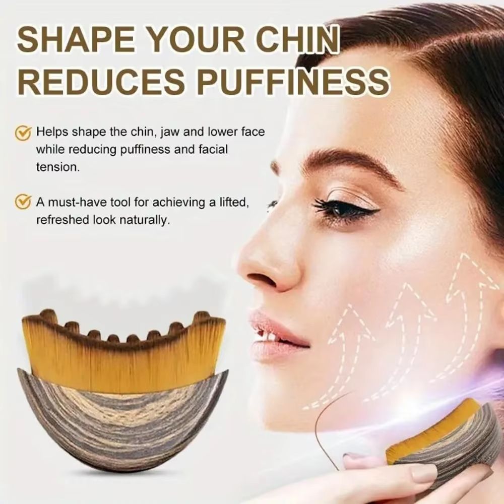 Lymphatic Contour Face Brush Lymphatic Drainage Reduce Puffiness Relief Fatigue Facial Massager Face Chin Skin Sculpting Tool