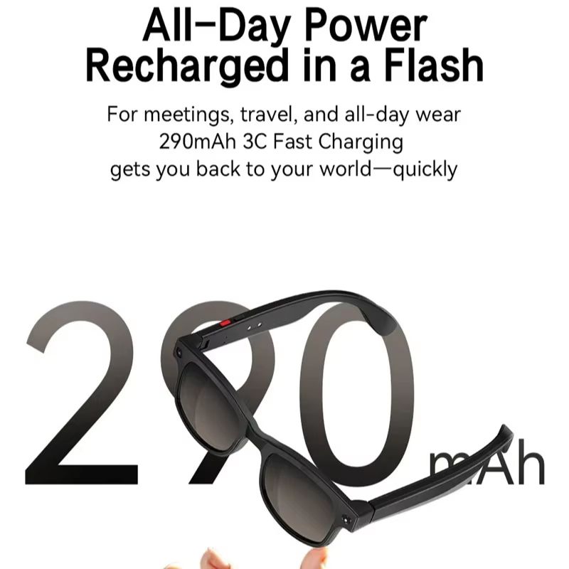 Smart Al Photo Glasses AIMB-G1 6K HD AI Smart Glasses Camera Bluetooth Call Voice Assistant Music Player Translate Video Recording Glasses ChatGPT