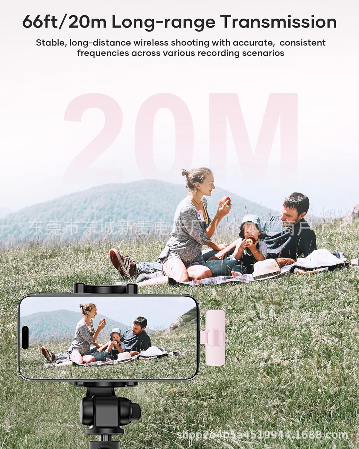 New Wireless Lavalier Microphone Portable Audio Video Recording Mini Microphone for iPhone Android PC Camera Live Gaming Phone