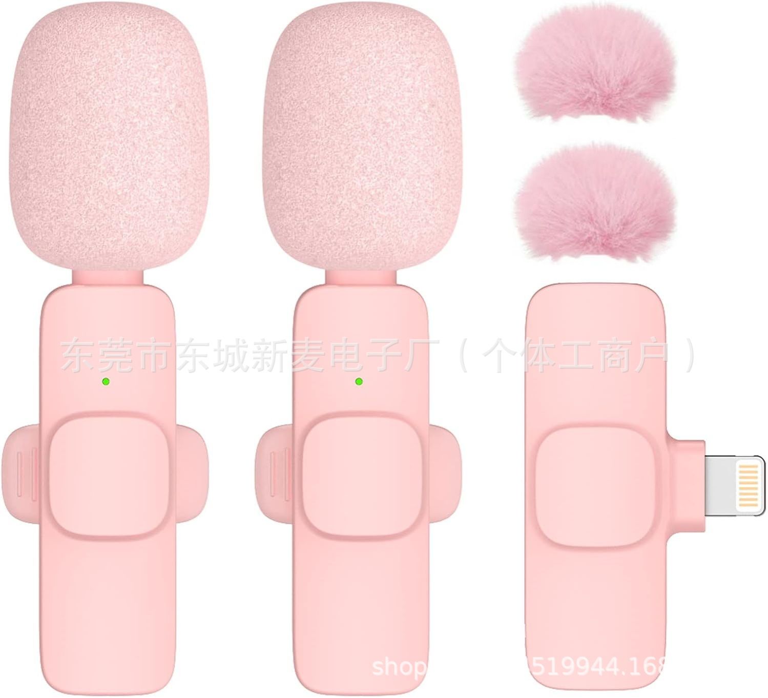 New Wireless Lavalier Microphone Portable Audio Video Recording Mini Microphone for iPhone Android PC Camera Live Gaming Phone