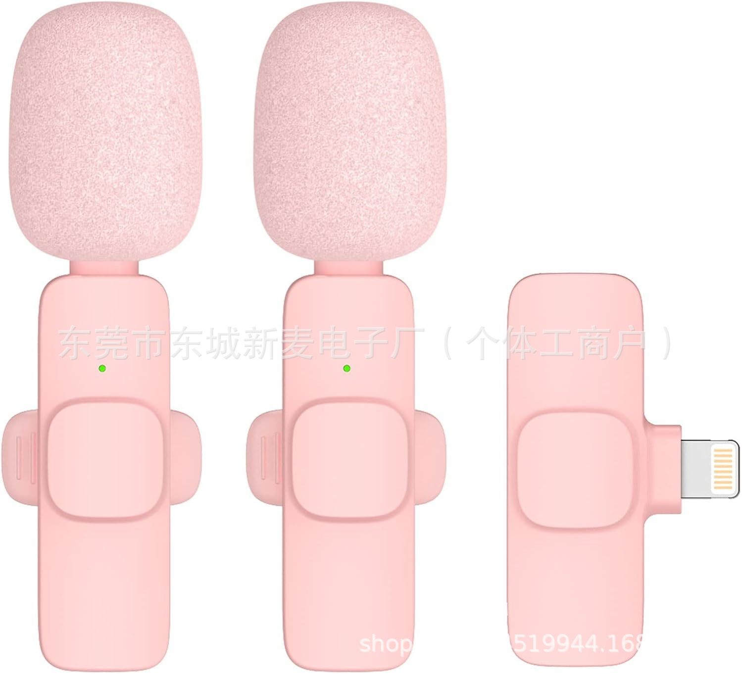 New Wireless Lavalier Microphone Portable Audio Video Recording Mini Microphone for iPhone Android PC Camera Live Gaming Phone