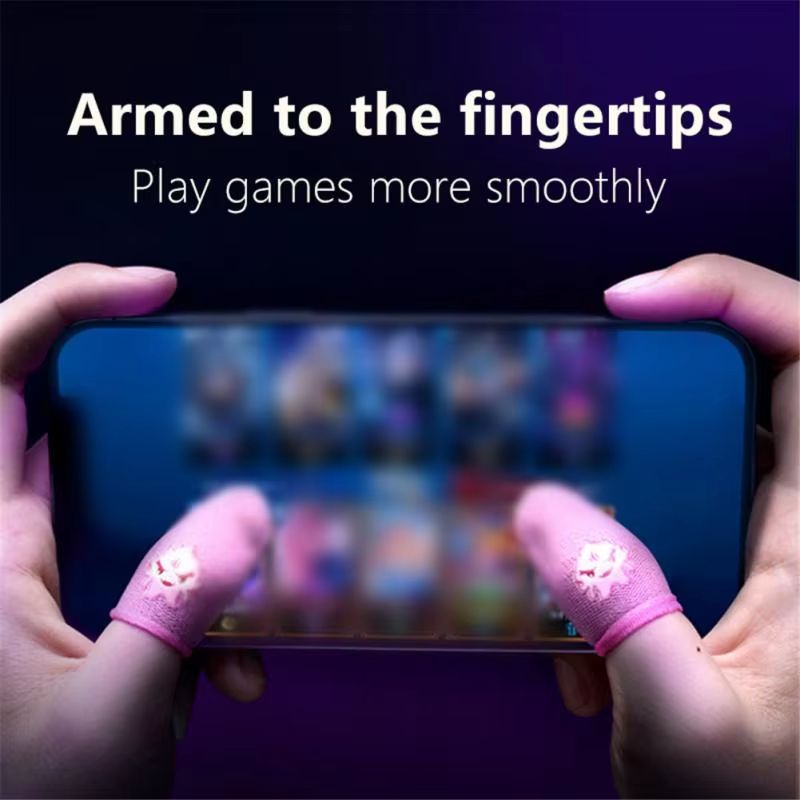 1Pair Finger Cover Suitable for PUBG Mobile Game Finger Cover Breathable Game Controller Touch Screen Game Thumb Gloves