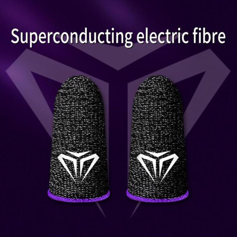 Gaming Finger Sleeve for PUBG Mobile Game,Breathable Game Finger Cover Case with Luminous for Touch Screen