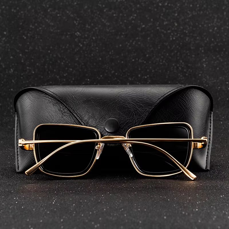 Vintage Steampunk Sunglasses Men Retro Metal Square Eyewear Trendy Brand Sun Glasses Shades For Women Men Sunglasses