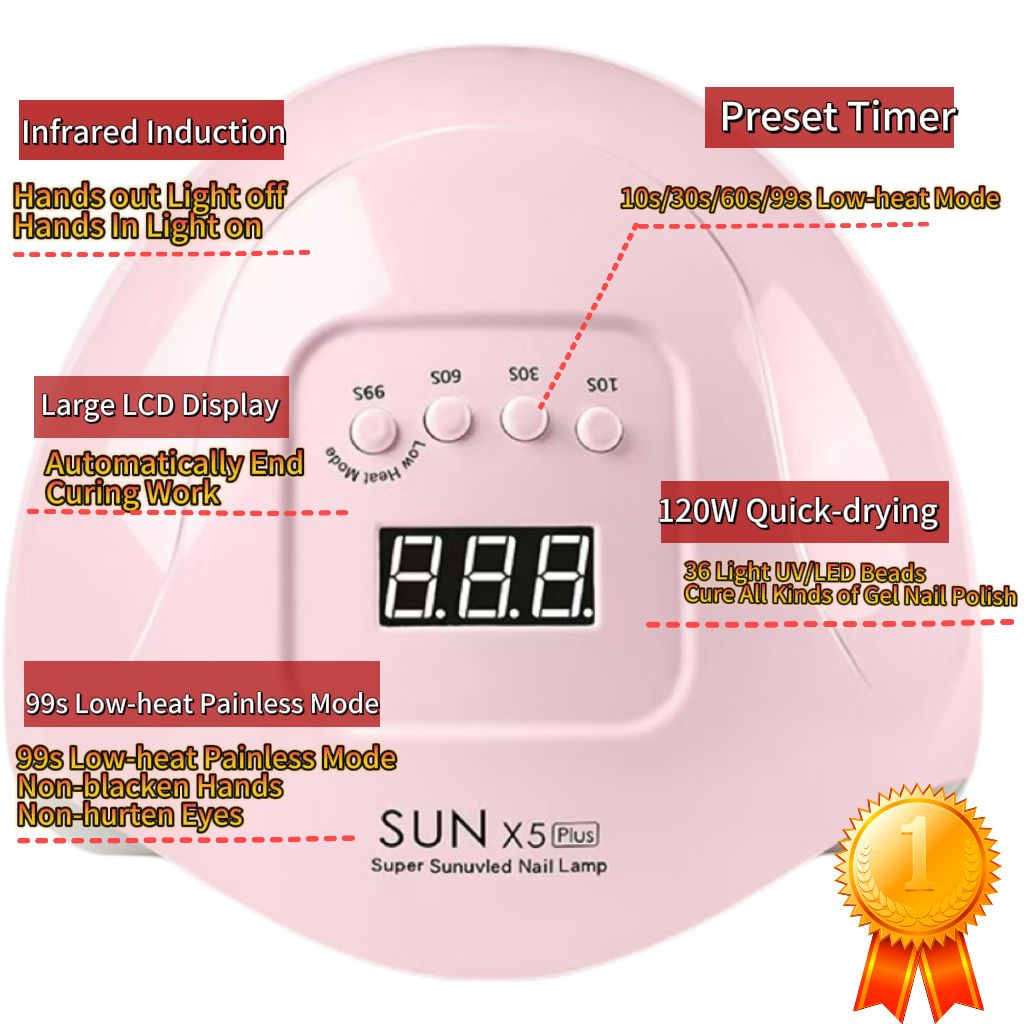 120W 36LEDS UV Nail Drying Lamp for Curing Gel no black hand
Drying Gel Nail Polish Dryer 36LEDS Home Use Ice Lamp With Auto Sensor For Manicure Salon With Timer Auto Sensor Manicure Pedicure Tools