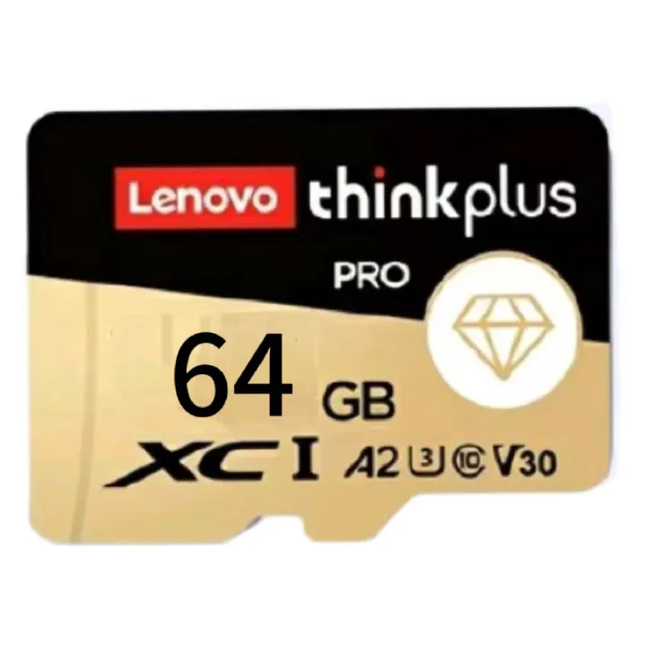 Lenovo ThinkPlus 64GB Memory Card PRO A2 U3 V30 Class10 TF Memory Card for Recorder Camera Smart Phone Tablet Computer Drone Action Camera Game Machine Be Common
