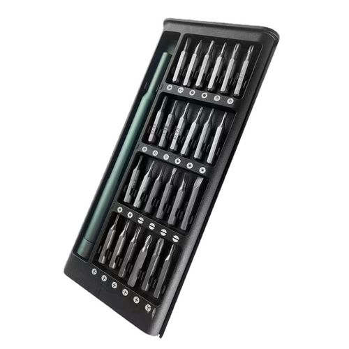 Tools 24 in 1 Screwdriver Set Magnetic Bit Phillips Hexagonal Precision DIY Removable Mini Tool Kit for Smart Home PC Phone or Computer Repair Black Magnetic Mini Repair Tool Kit