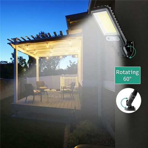 New Solar Light PIR Motion Sensor Garden Outdoor LED Lighting Waterproof Smart Remote Control Light Solar Street Lamp -117COB