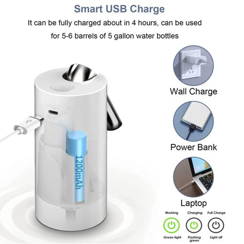 Long range collapsible Multi-bucket type applicable Automatic water dispenser pump Portable USB charging wireless water dispenser Rechargeable wireless water pump