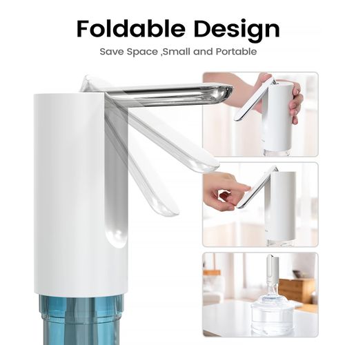 Long range collapsible Multi-bucket type applicable Automatic water dispenser pump Portable USB charging wireless water dispenser Rechargeable wireless water pump