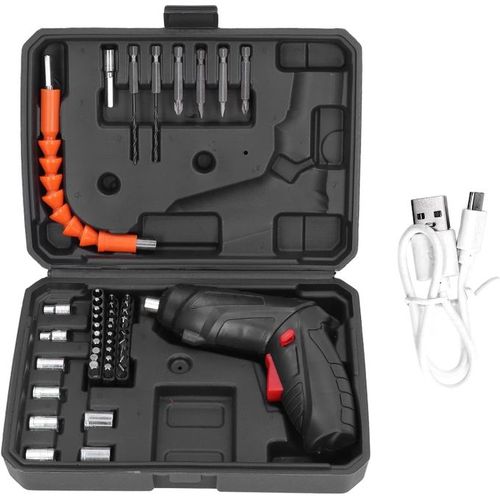 High range Multi-function electric hammer rechargeable electric screwdriver hand impact drill electric drill household small pistol drill lithium tools+ 47 accessories