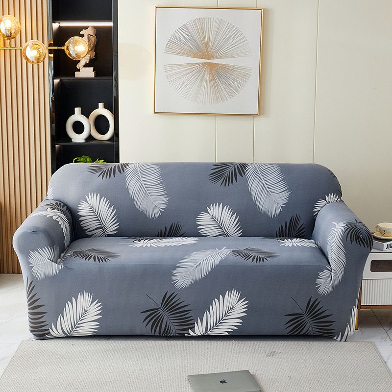 Printed pattern Stretch sofa cover Soft with elastic for children Furniture protection sofa cover Single Double Triple 1 seater/2 seater/3 seater Polyester spandex fabric With free pillowcase.