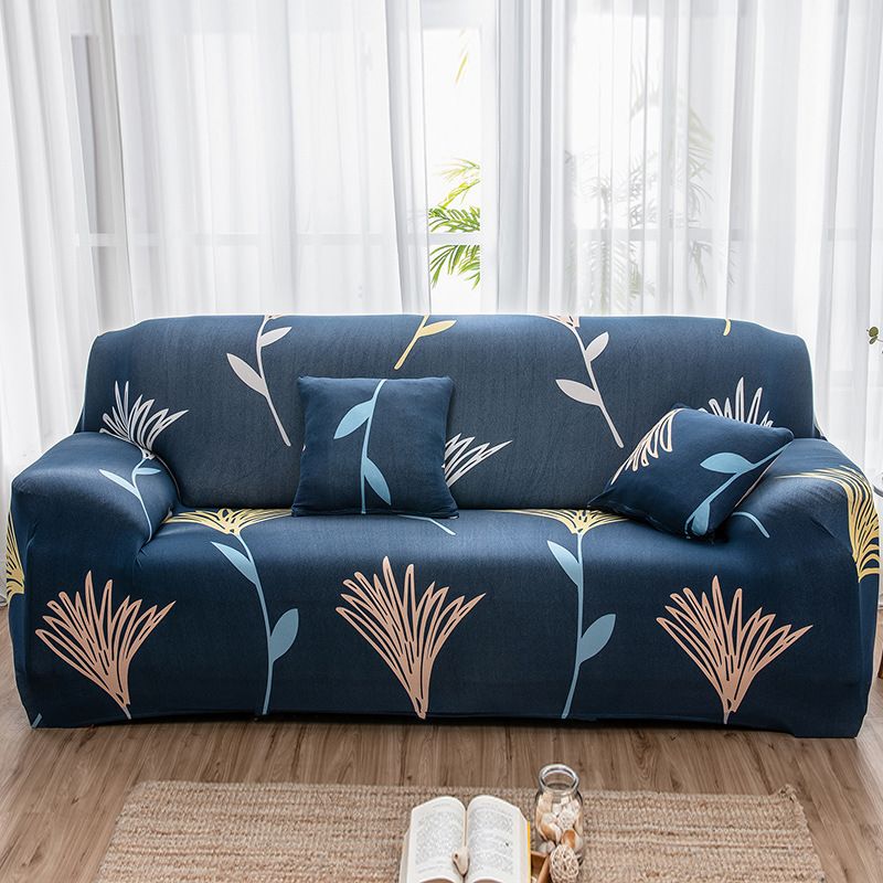 Printed pattern Stretch sofa cover Soft with elastic for children Furniture protection sofa cover Single Double Triple 1 seater/2 seater/3 seater Polyester spandex fabric With free pillowcase.