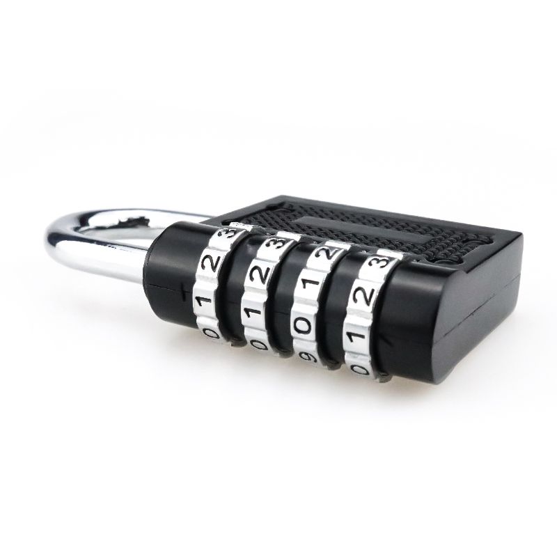 Large 10-digit Keypad & Large 4-digit Knob Combination Outdoor Waterproof Padlock For School,Luggage,Locker,Fence,Toolbox,Door Mini Combination Anti-theft Padlock Hasp (Black & Silver)
