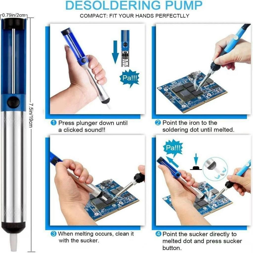 26-in-1 Soldering Iron Smart Digital Multimeter Repair Kit 60W/220V Adjustable Temperature 200-450°C Hand Tools Soldering Tools Internal Heat Soldering Pen DIY Soldering Kit