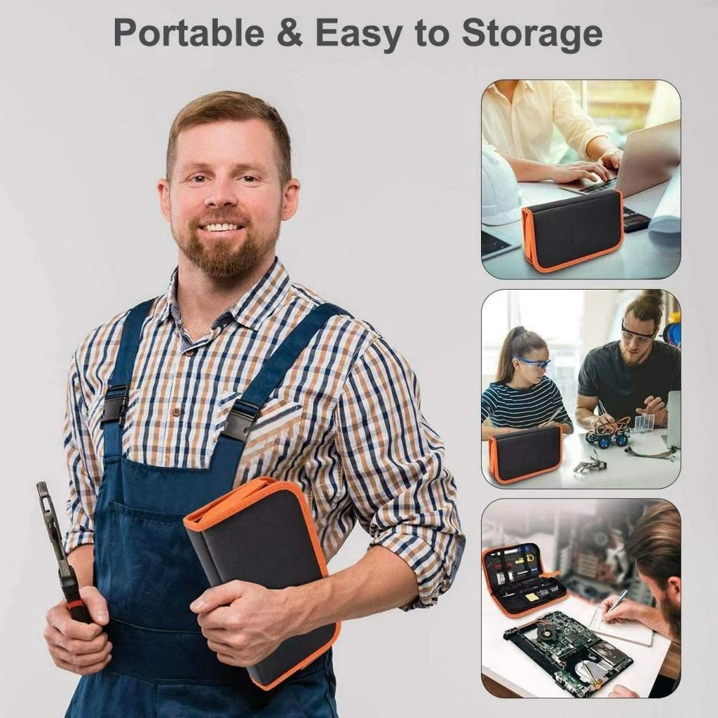 26-in-1 Soldering Iron Smart Digital Multimeter Repair Kit 60W/220V Adjustable Temperature 200-450°C Hand Tools Soldering Tools Internal Heat Soldering Pen DIY Soldering Kit