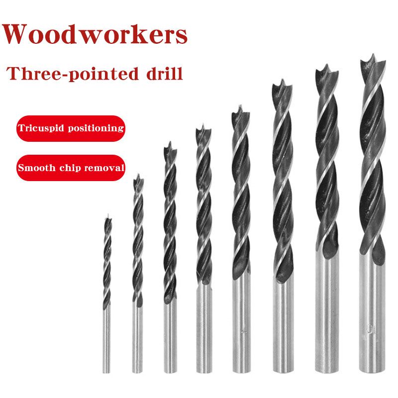 Professional 5 Drill Bits Set (Woodworking Twist Drill Bits 5Pcs, Black Twist Triangle Drill Bits 5Pcs, Orange Buster Drill Bits 5Pcs, Offset Drill Bits 5Pcs, Cross Twist Triangle Drill Bits 5Pcs)
