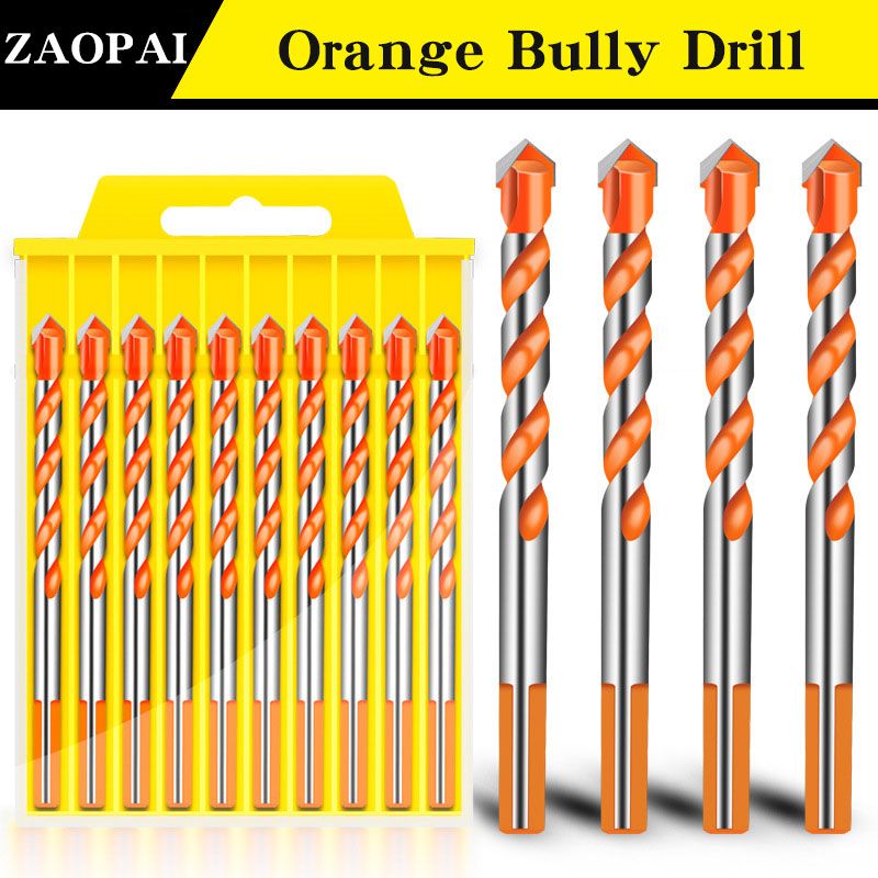 Professional 5 Drill Bits Set (Woodworking Twist Drill Bits 5Pcs, Black Twist Triangle Drill Bits 5Pcs, Orange Buster Drill Bits 5Pcs, Offset Drill Bits 5Pcs, Cross Twist Triangle Drill Bits 5Pcs)