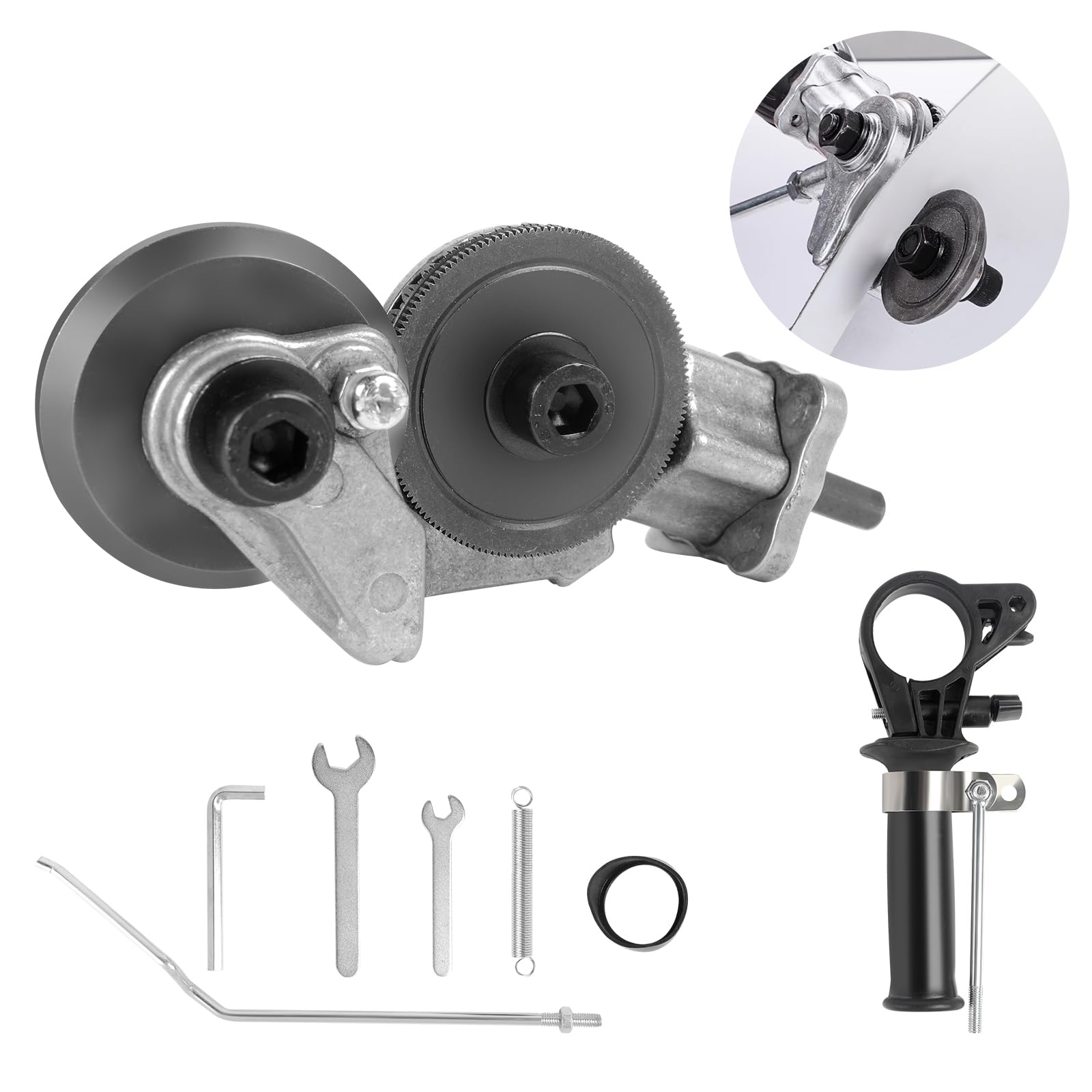 Electric drill to sheet metal cutter Shears with handle Electric drill to tin snips for quick cutting Universal Suitable for cutting tin, sheet metal, copper, aluminium Electric drill accessories