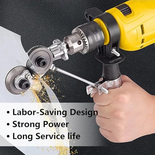 Electric drill to sheet metal cutter Shears with handle Electric drill to tin snips for quick cutting Universal Suitable for cutting tin, sheet metal, copper, aluminium Electric drill accessories