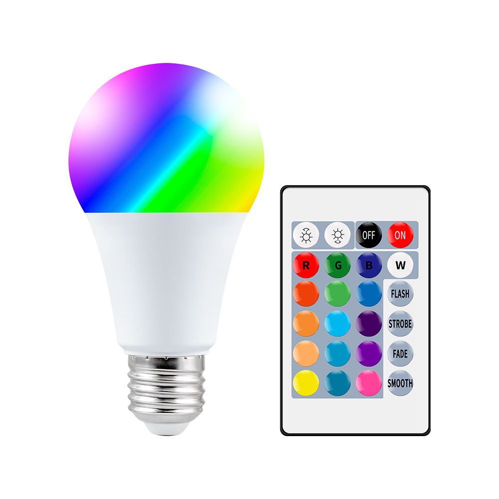 3 Sizes 10W/15W/20W-B22 RGB LED Bulb Discolouration and White Dimmable, Smart, with Remote Control Lighting 16 RGB Colours + Daylight White